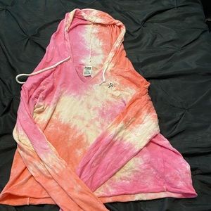 PINK Cropped lightweight hoodie